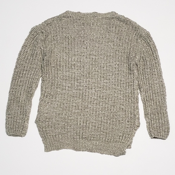 Pure Rebel Chunky Knit Oversized Beige Sweater - Picture 6 of 7